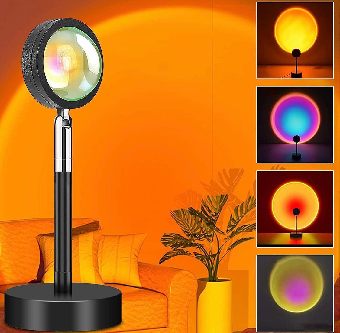 10 COLOURS SUNSET PROJECTION LAMP